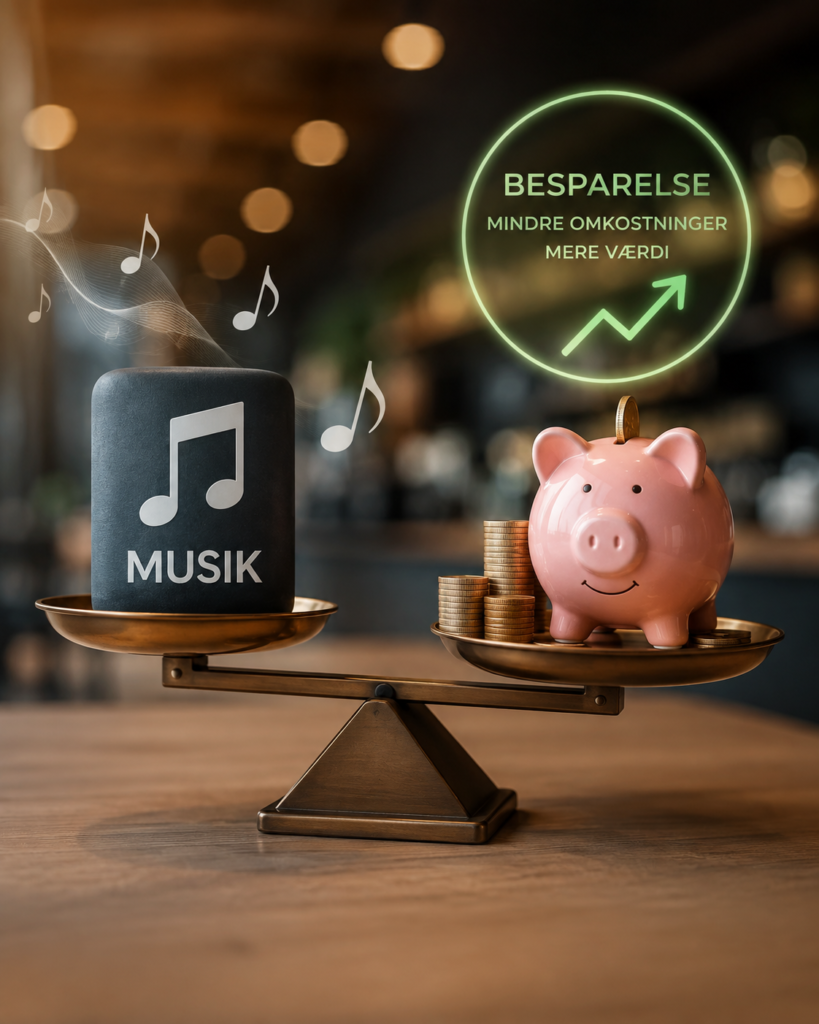 besparelse på musik